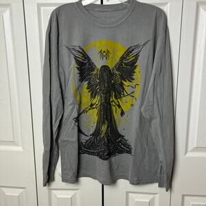 Sleep Token Shirt Light Gray Mens Large Long Sleeve